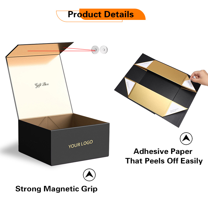 Magnetische Faltbox aus Karton Luxus Geschenkbox 3