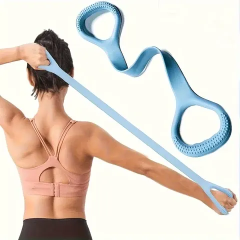 Yoga-Widerstandsband Premium Elastisches Trainingsband für Rückenstreckung Formung Kraft