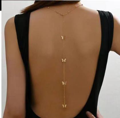 Fashion Butterfly Fringe Sexy Back Chain Women's Body 4