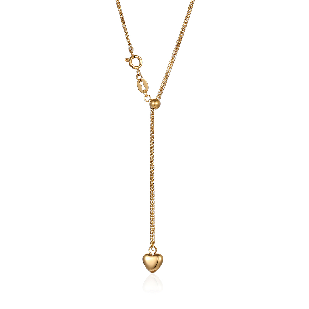 Tarnish-Free Gold Y-Necklace Stainless Steel
