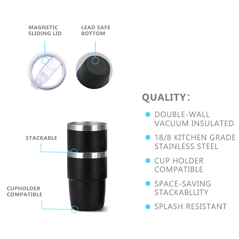 Stackable Stainless Steel Espresso Cup 240ml 3