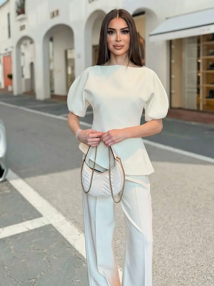 Bluse mit Puffärmeln 2