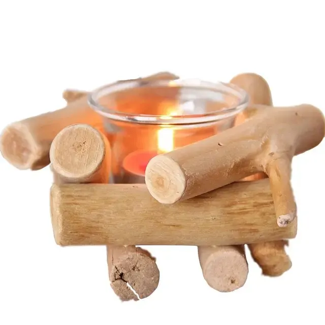 Wooden Candle Holder 2