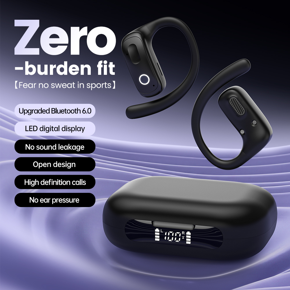 Earhook Sport Earbuds Enc Noise Cancelling Headphones Open 2