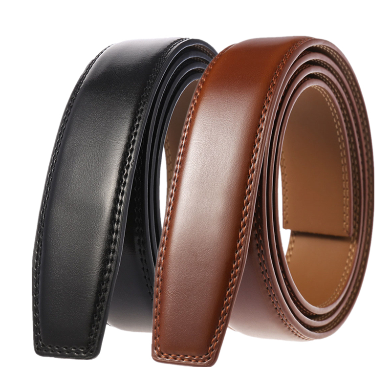 Genuine Leather Buckle-Free Automatic Belt