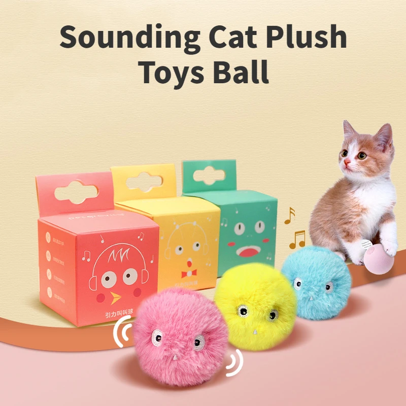 Katzenspielzeug Intelligenter Interaktiver Ball Katzenminze Katzentrainingsspielzeug Haustier-Spielball für