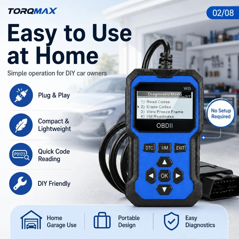 Professional OBD2 Engine Code Reader, Blue 2
