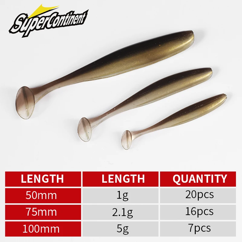 Weicher Shad-Köder für große Hechte, 50–100 mm 2