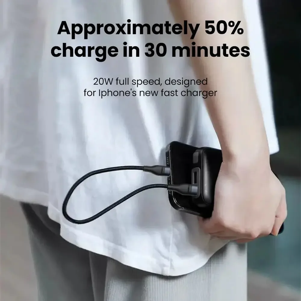 Kurzes 65W USB-C-Schnellladekabel 3