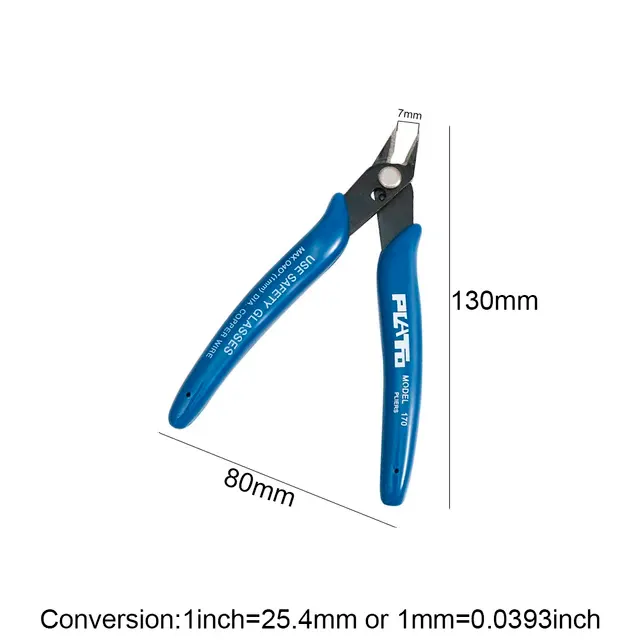 1PC Bule Flush Side Scher Cutter Clipper Schneiden 4