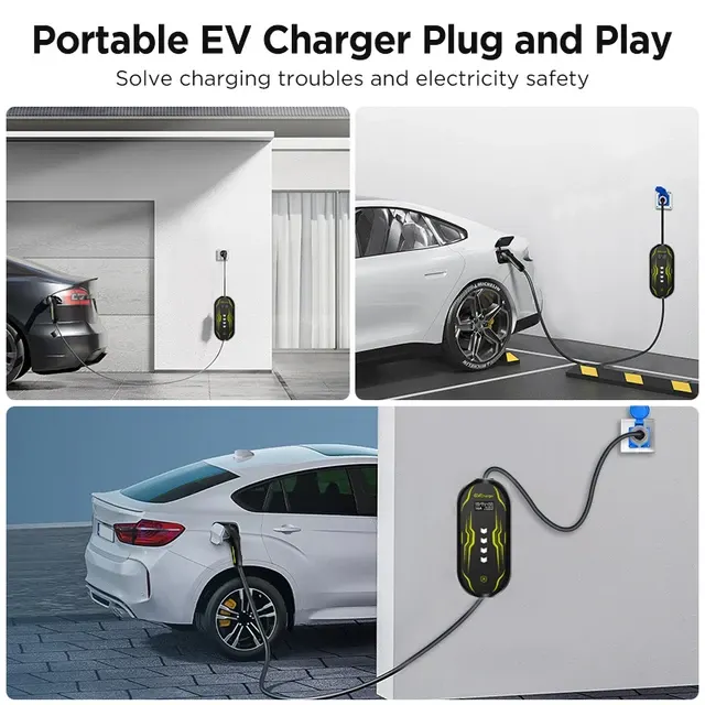 Junsun Wallbox 3.5kW 7kW EV Ladegerät Typ 2 3