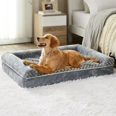 Hundebett Memory-Schaum-Matte Hundezubehör Wasserdicht Ganzjährig Universal Maschinenwaschbares Bett
