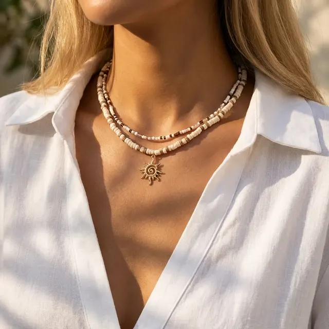 Wooden Bead Choker 2