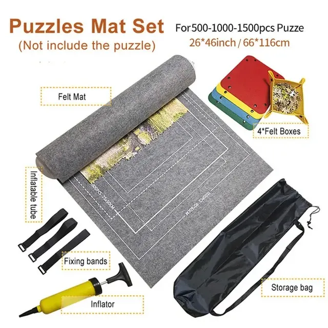 Professionelle Puzzle-Rollmatte Decke Filzmatte bis zu 1500 3000 4