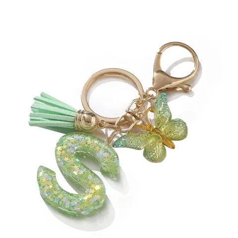 Resin Letter Charm Pendant
