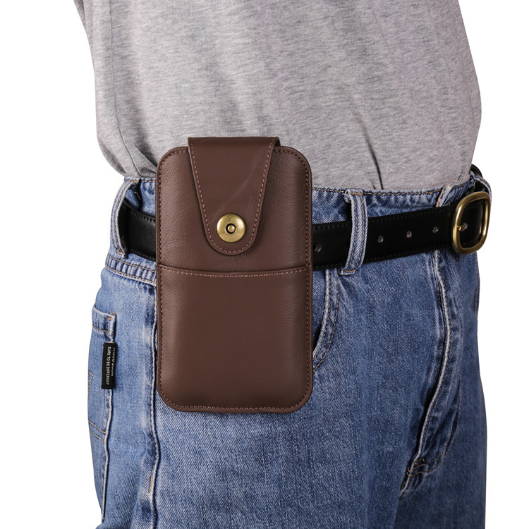 Echtleder-Gürtelholster für Smartphones