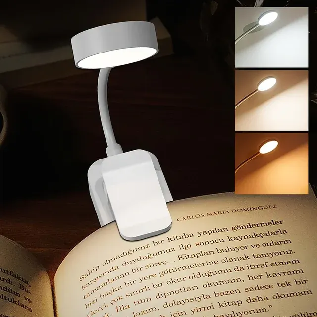 USB-Schreibtischlampe mit Clip, 3 Farben 3