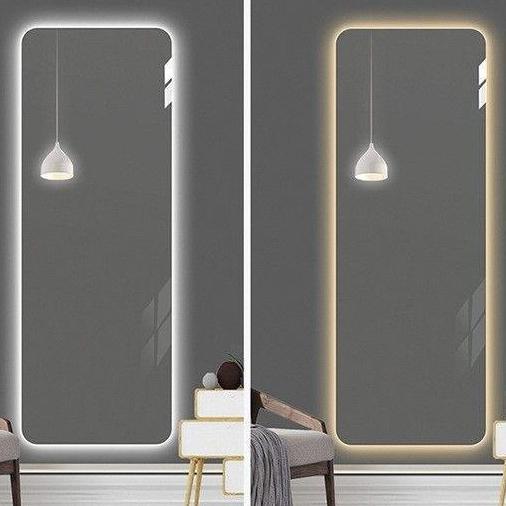 Acrylic LED Anti-Fog Dimmable Bathroom Mirror 4