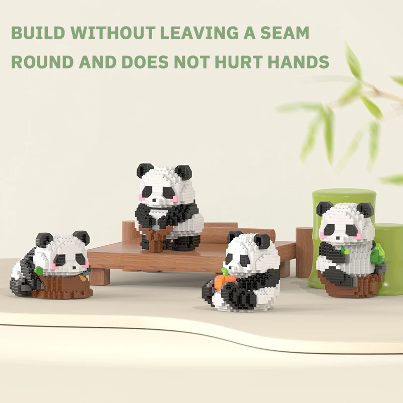 DIY Mini Panda Building Block Model 4