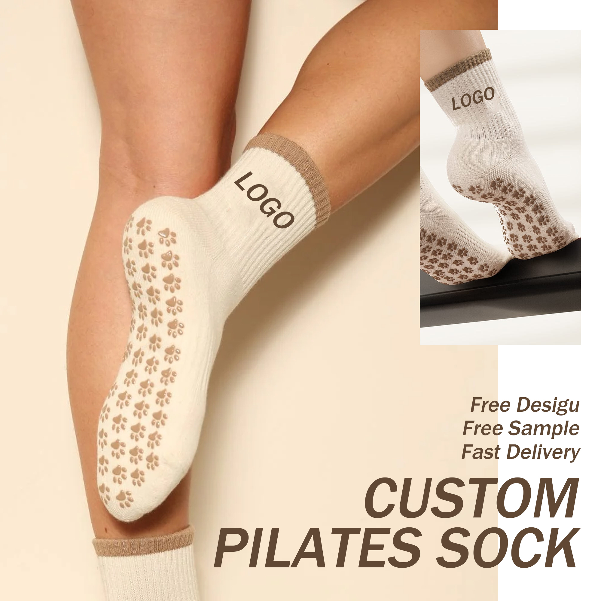Rutschfeste Pilates-Socken