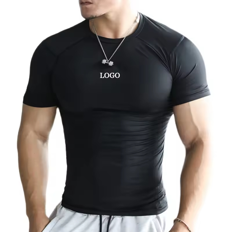 Men's Polyester Compression Fitness Shirt
