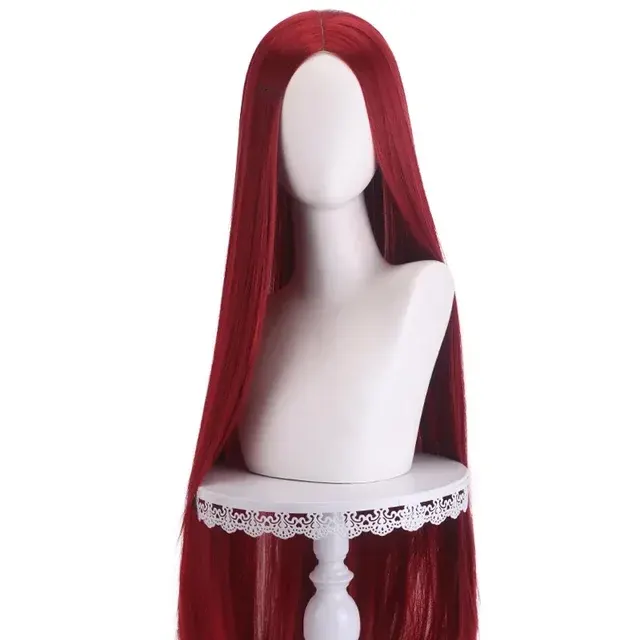 40 Zoll Lange Gerade Cosplay-Perücke Mittelscheitel Central Split 3