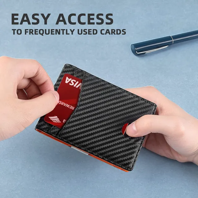 PU Leather Multiple Card Slots Anti-theft Wallet Holder 1