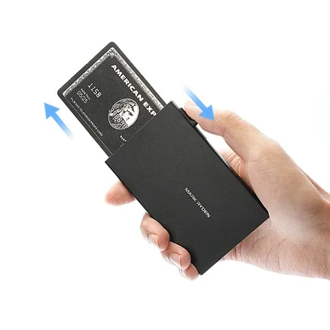 Mark Ryden Auto-Pop-Up Aluminum Alloy Ultra-Thin Card Holder