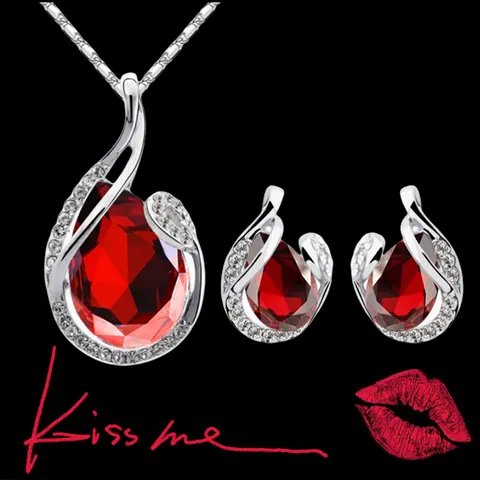 Rhinestone Necklace Set