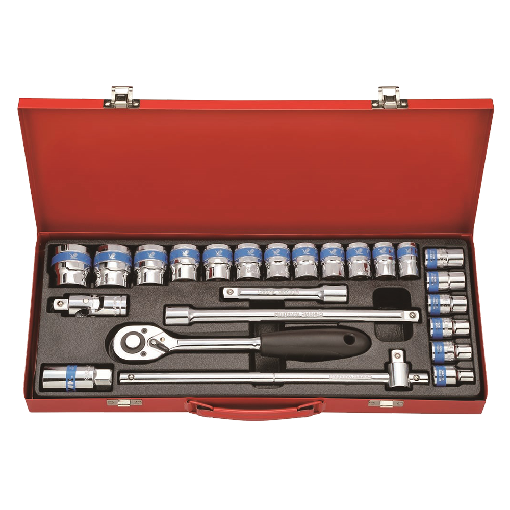 24-Piece Chrome Vanadium Household Tool Set