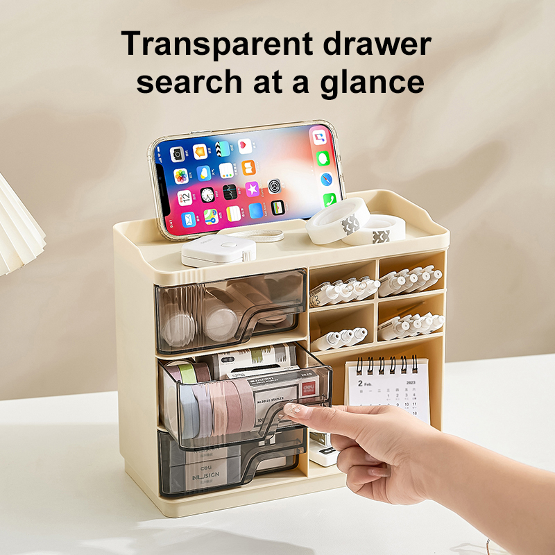 3-Tier Plastic Makeup Organizer 3