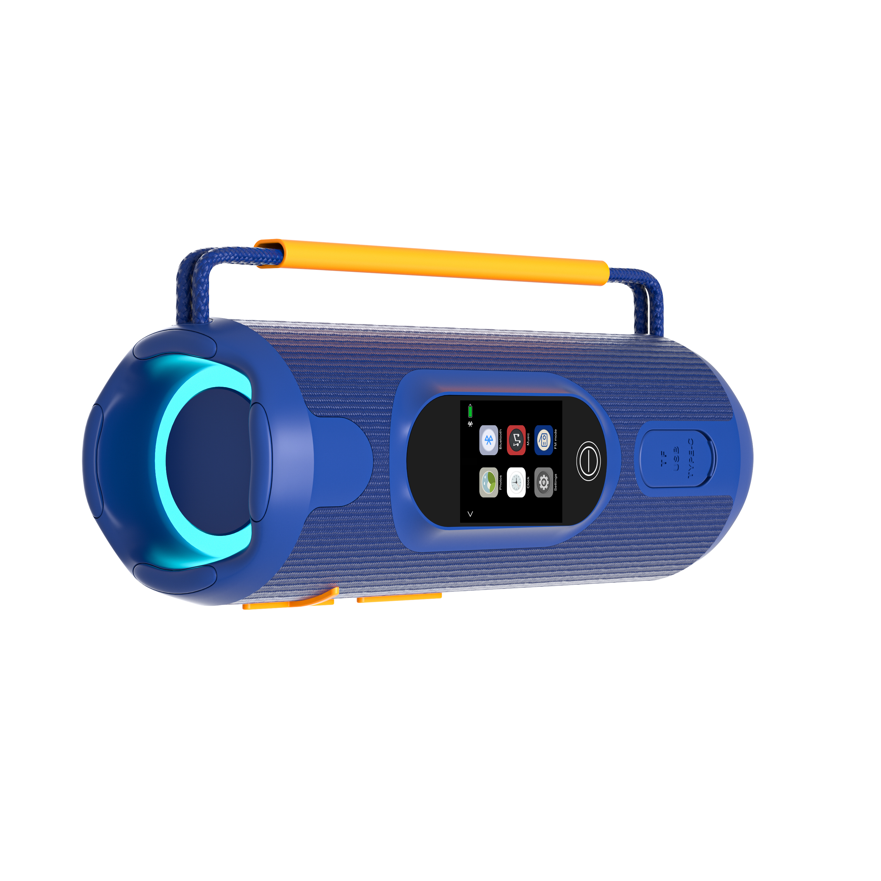 Smart Touch Screen Bluetooth Speaker IPX5 Waterproof Portable
