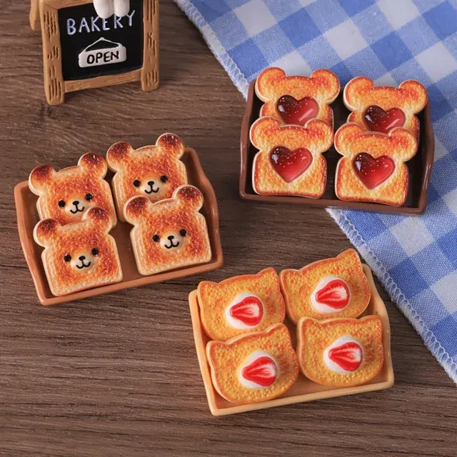 9-Piece 1:12 Miniature Dessert Doll House Set 4