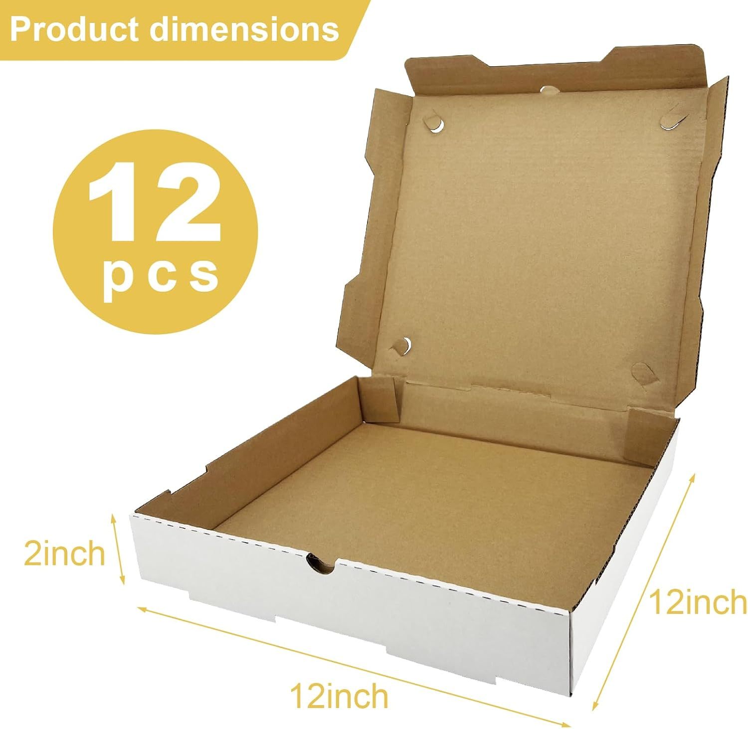 Printed Corrugated Pizza Delivery Boxes 10-14 Inch 2