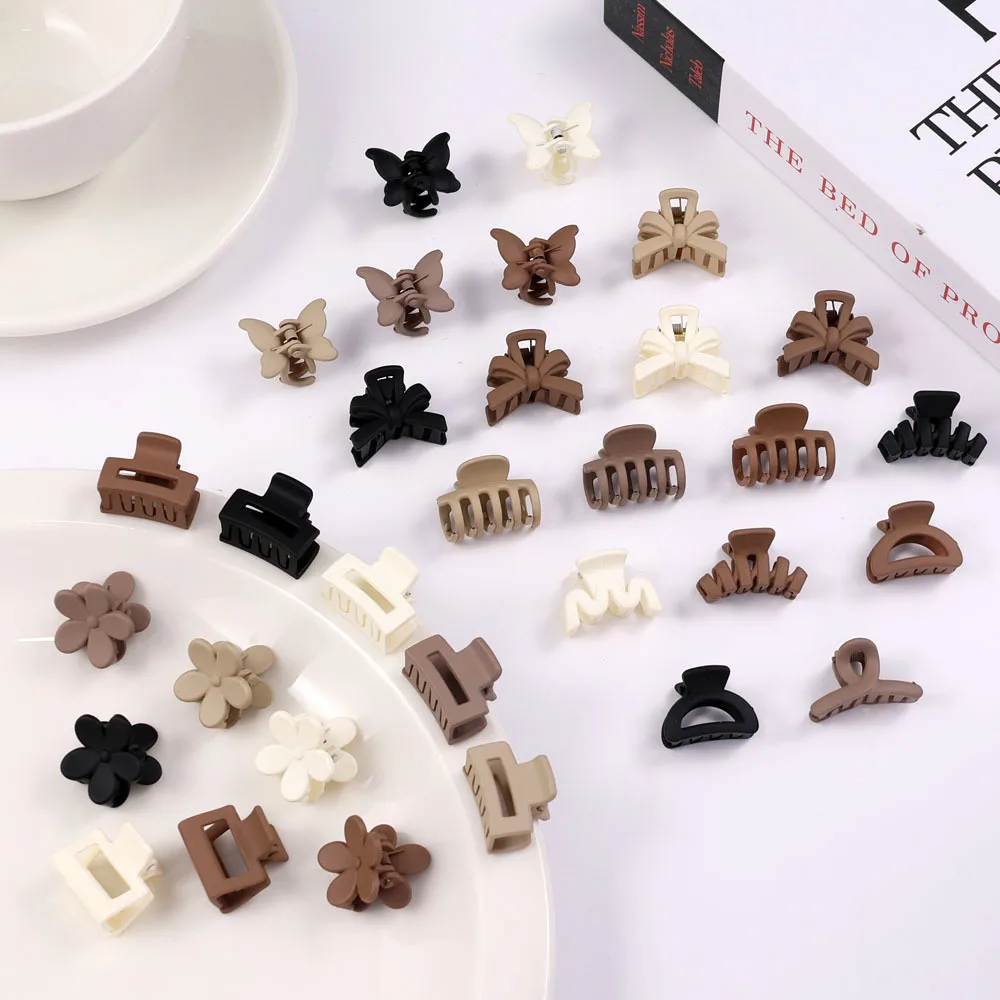 10-Piece Small Flower Claw Clips for Fine Hair
