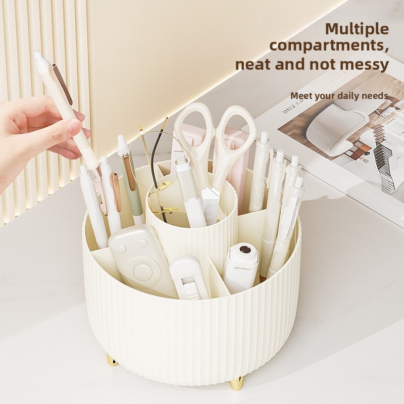 Rotating Desk Pen Holder Organizer Box 3