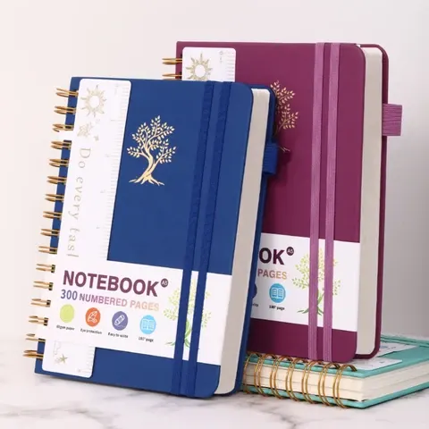 spiral hardcover notebook