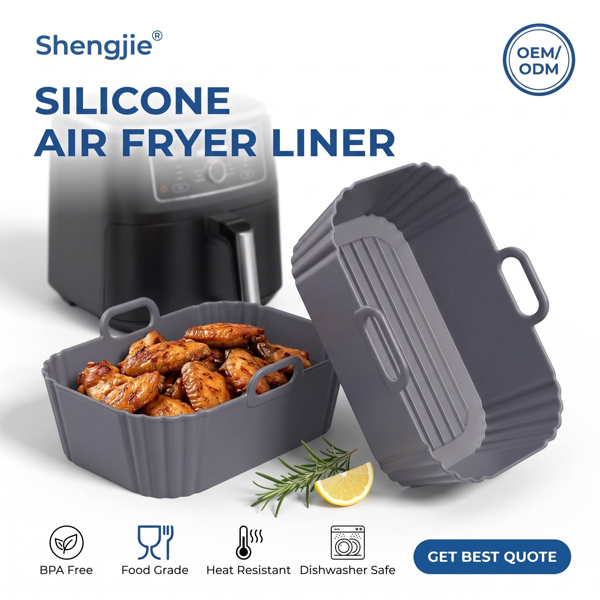 Price Reusable Silicone Air Fryer Liners for Ninja