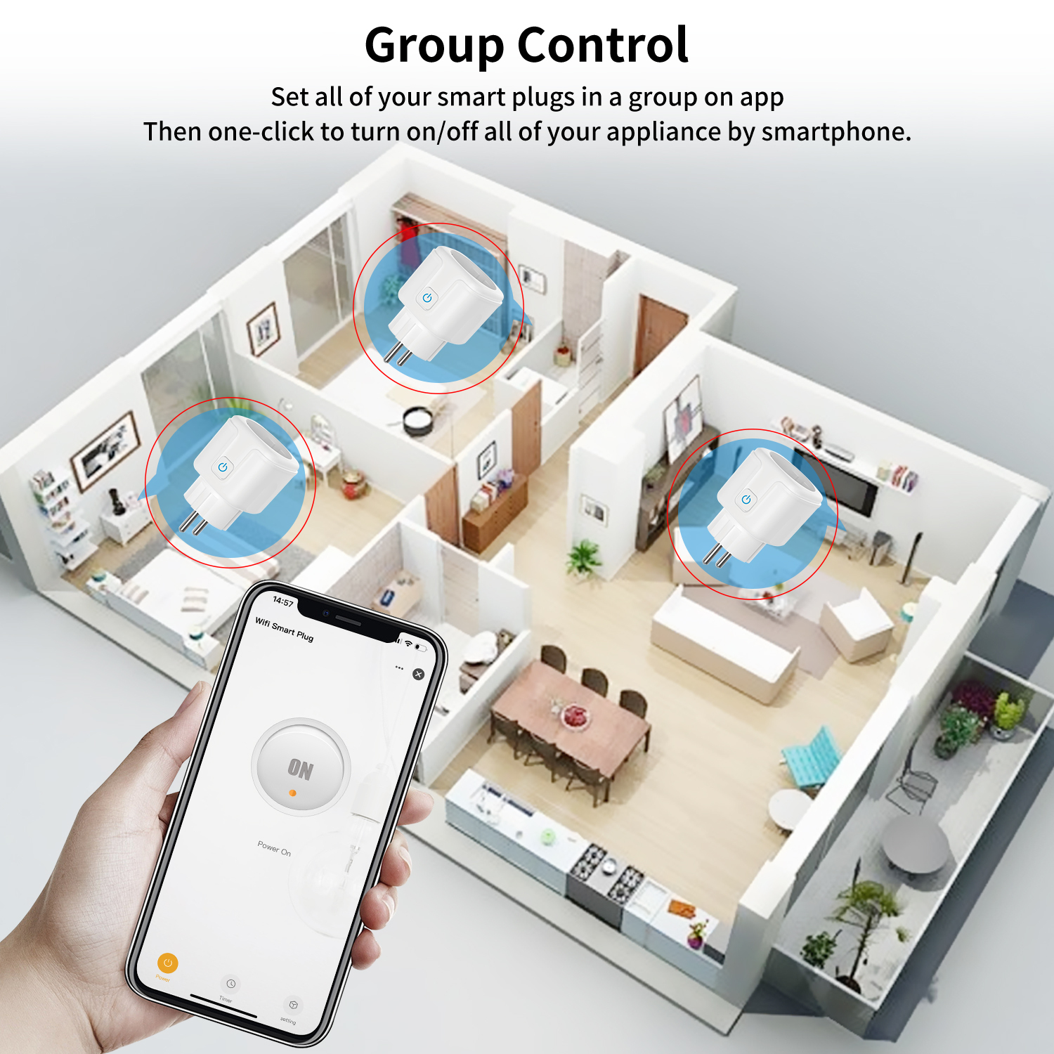16A WiFi Smart Socket with Timer 3