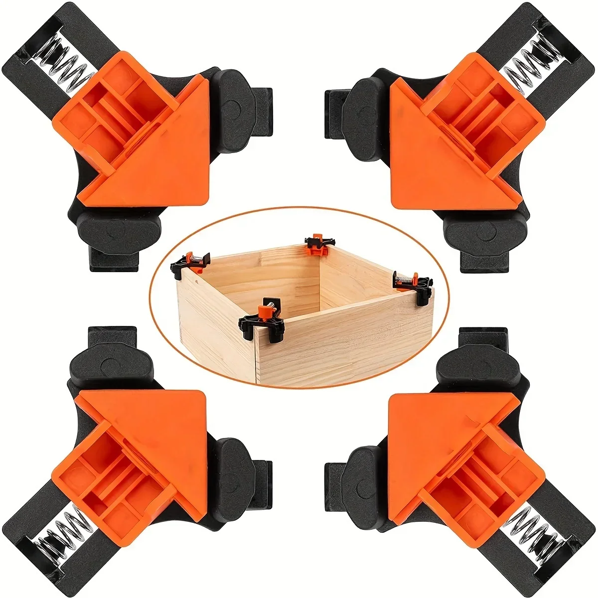 Holzbearbeitungs-Winkelklemmen-Set 60 90 120 Grad Fixierer für Bilderrahmen