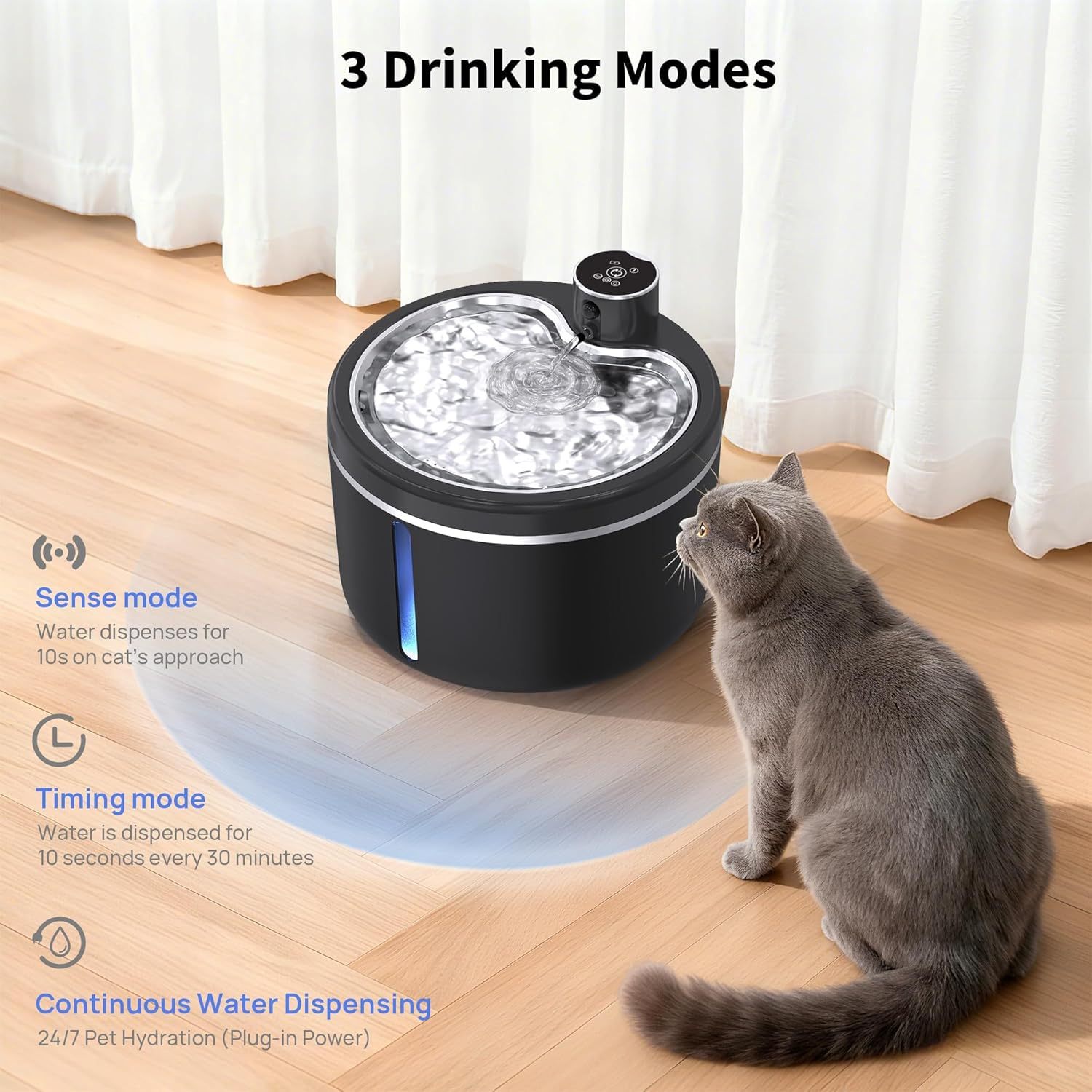 Cat Dog Automatic Waterproof Cordless Rechargeable Battery Operated 2