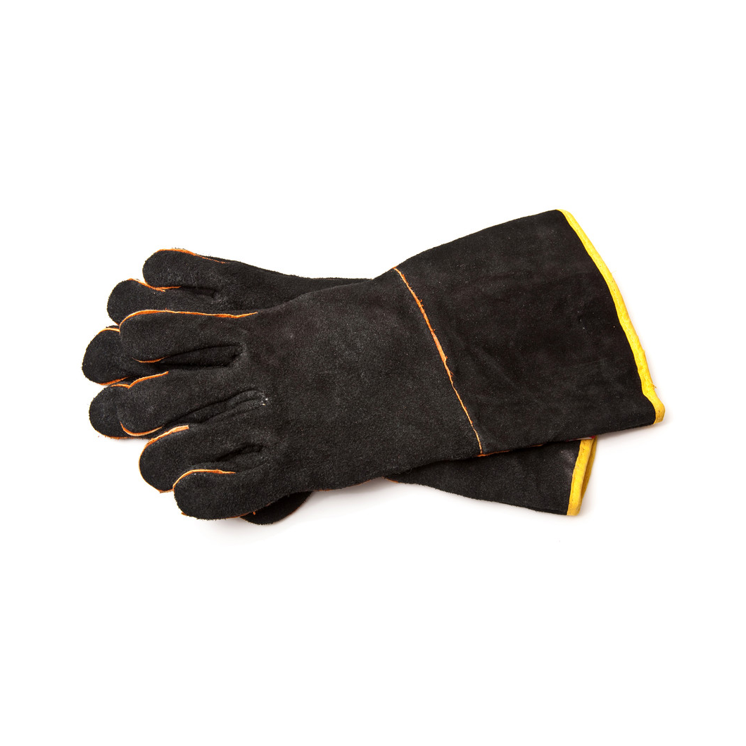 Long Cuff Double Palm Leather Gloves 4