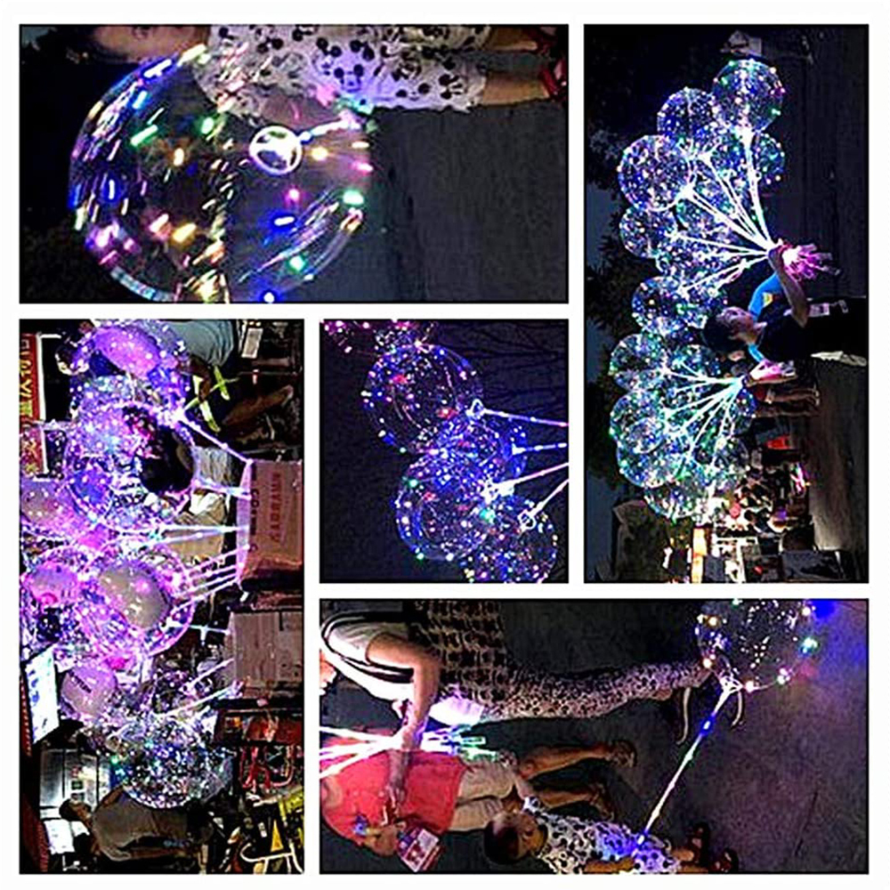 18 Inch PVC LED Bobo Balloon Set 2