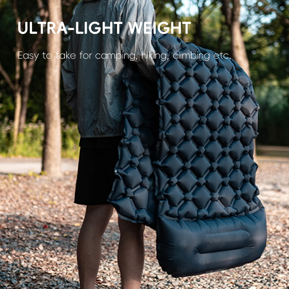 Inflatable Camping Mattress with Pillow 4