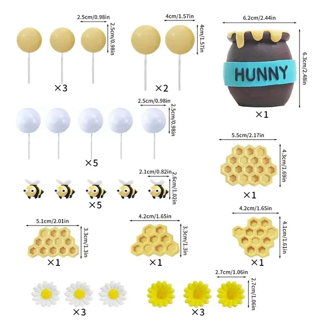 Honeycomb Cake Topper 2