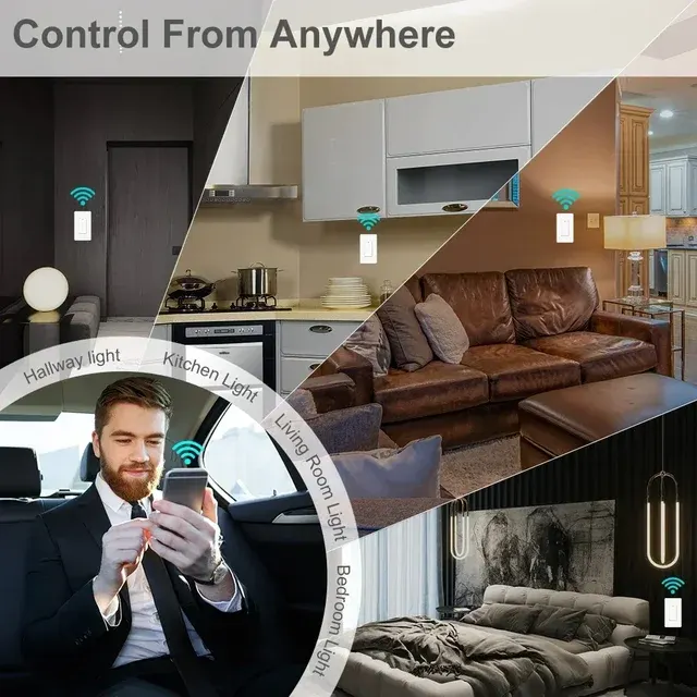 Tuya Smart Leben WiFi Timer Licht Schalter Wand 2