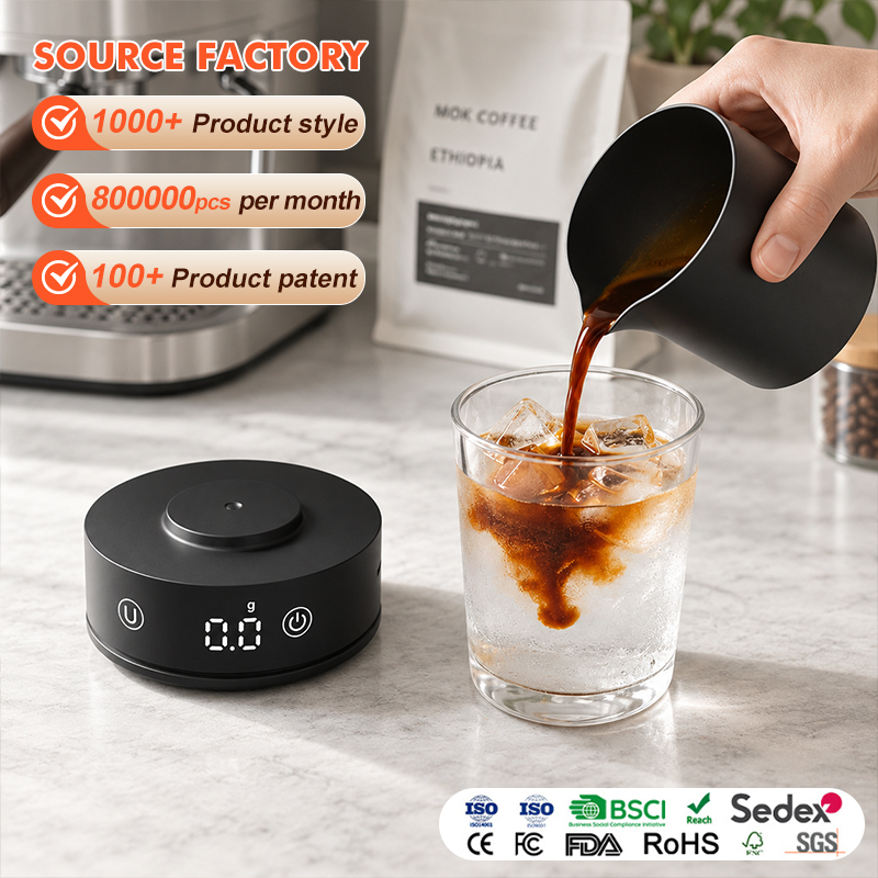 Professionelle Kaffeewaage 1kg mit Touch-Display