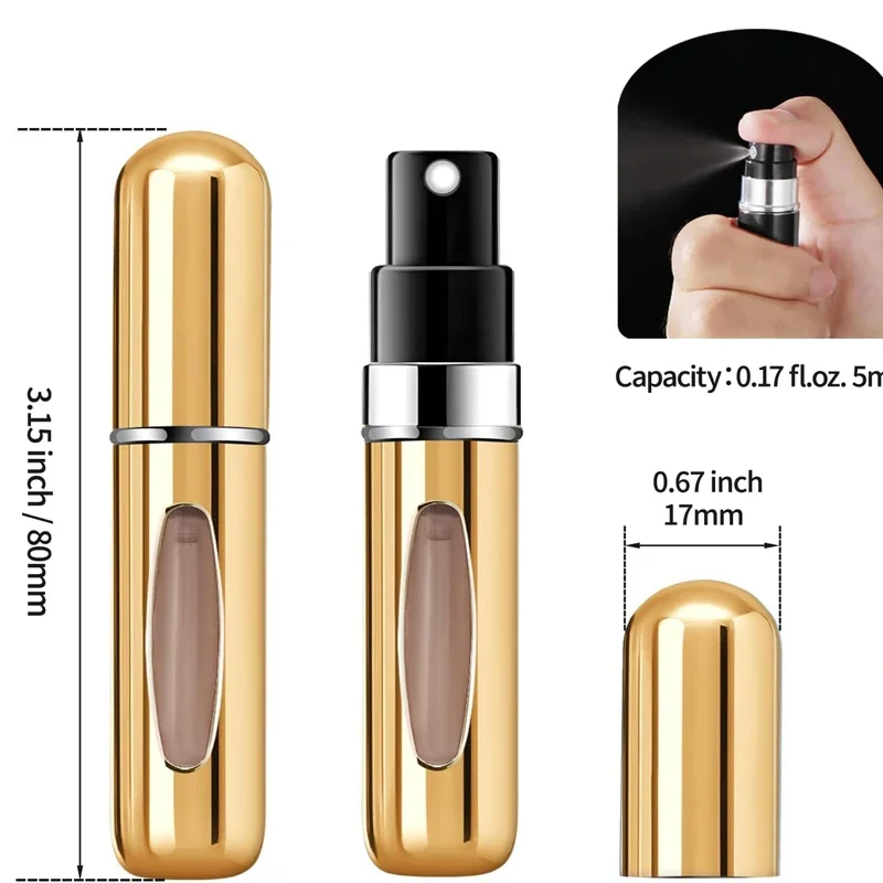 4-Piece Mini Aluminum Perfume Atomizer Set 4