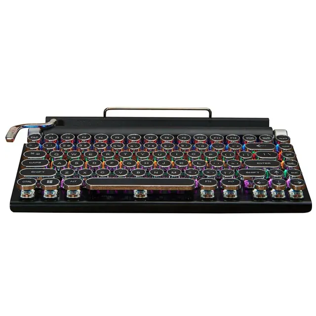 Retro-Mini-Tastatur mit Tablet-Ständer 4