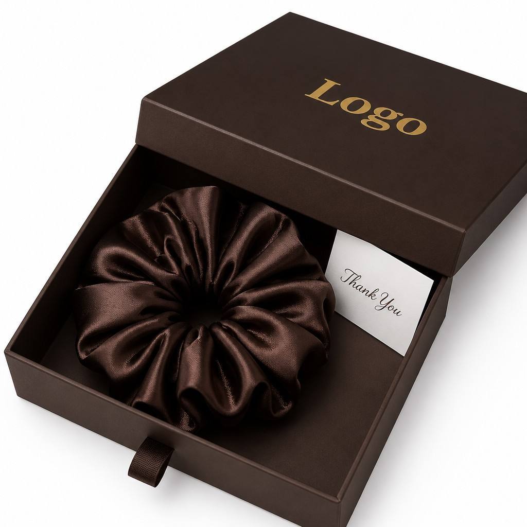 Korean Silk Bow Satin Scrunchies